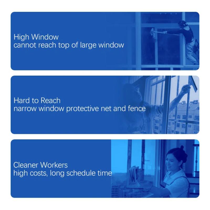 Автоматическая машина для мытья стекол, робот для мытья окон, электрический очиститель стекол, пульт дистанционного управления для дома