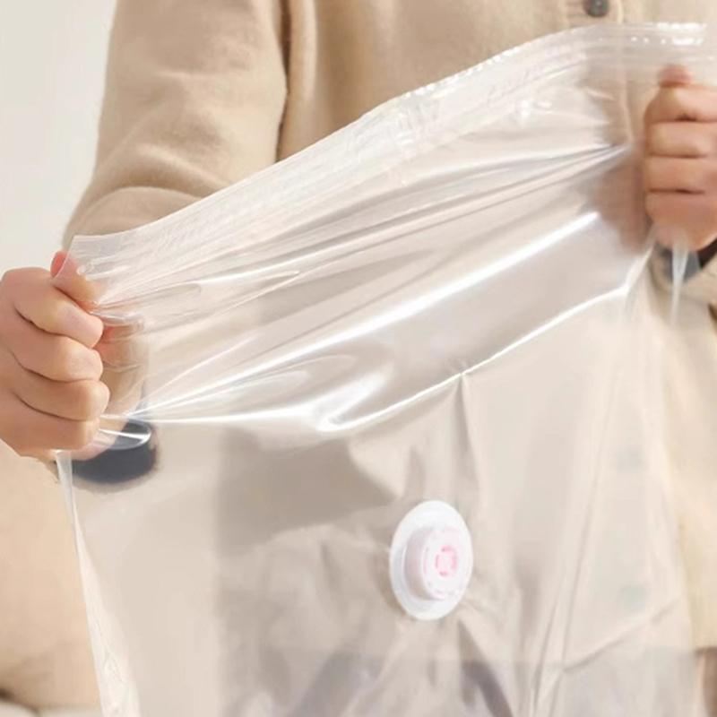 Большие вакуумные пакеты, не требующие насоса, пластиковые пакеты для хранения одежды, одеял, компрессионные пустые пакеты, дорожные аксессуары