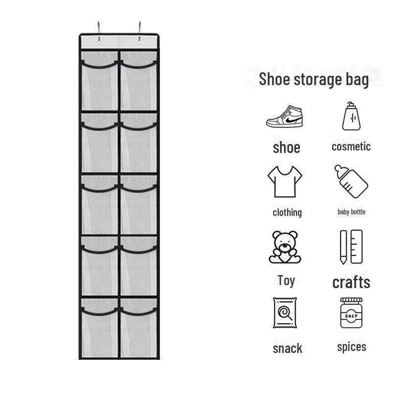 Новая сумка для хранения обуви из тонкой сетки с 24 отделениями и усиленными крючками