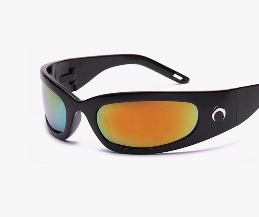 Прямоугольные солнцезащитные очки New Moon для женщин и мужчин, винтажные, для активного отдыха, велоспорта, спорта, хип-хопа, панка, тренд, женские EMA