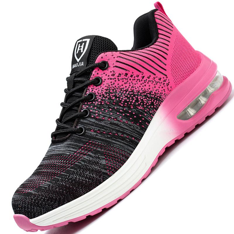 Air Cushion Safety Shoes Men Women Work Sneakers Steel Toe Shoes Puncture-Proof Sport Work Shoes Men Indestructible Safety Boots Working Shoes