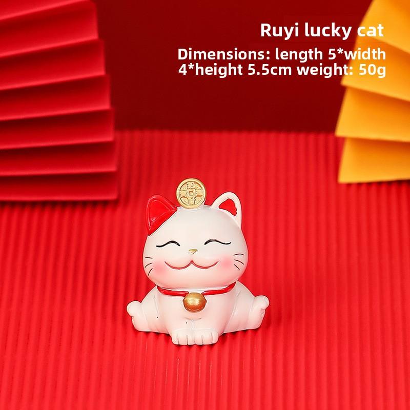 Милая подставка для мобильного телефона, украшение, милый манеки-неко из смолы, для офисного стола, милый подарок, украшение