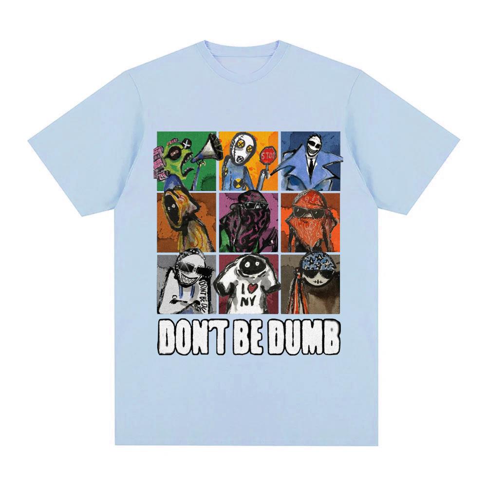 album DON’T BE DUMB T-shirt Graphic Printing Hip Hop 100%Cotton Tee-shirt Short Sleeve Fashion Tshirt Unisex Clothes High Quality