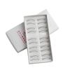 10 Pairs Natural Handmade Soft False Eyelashes Extension Tools Makeup Practice Training Lashes