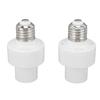 2PCS Smart Light Bulb Socket Wireless Control Lamp Holder Voice Control with E27 Screw Port Smart