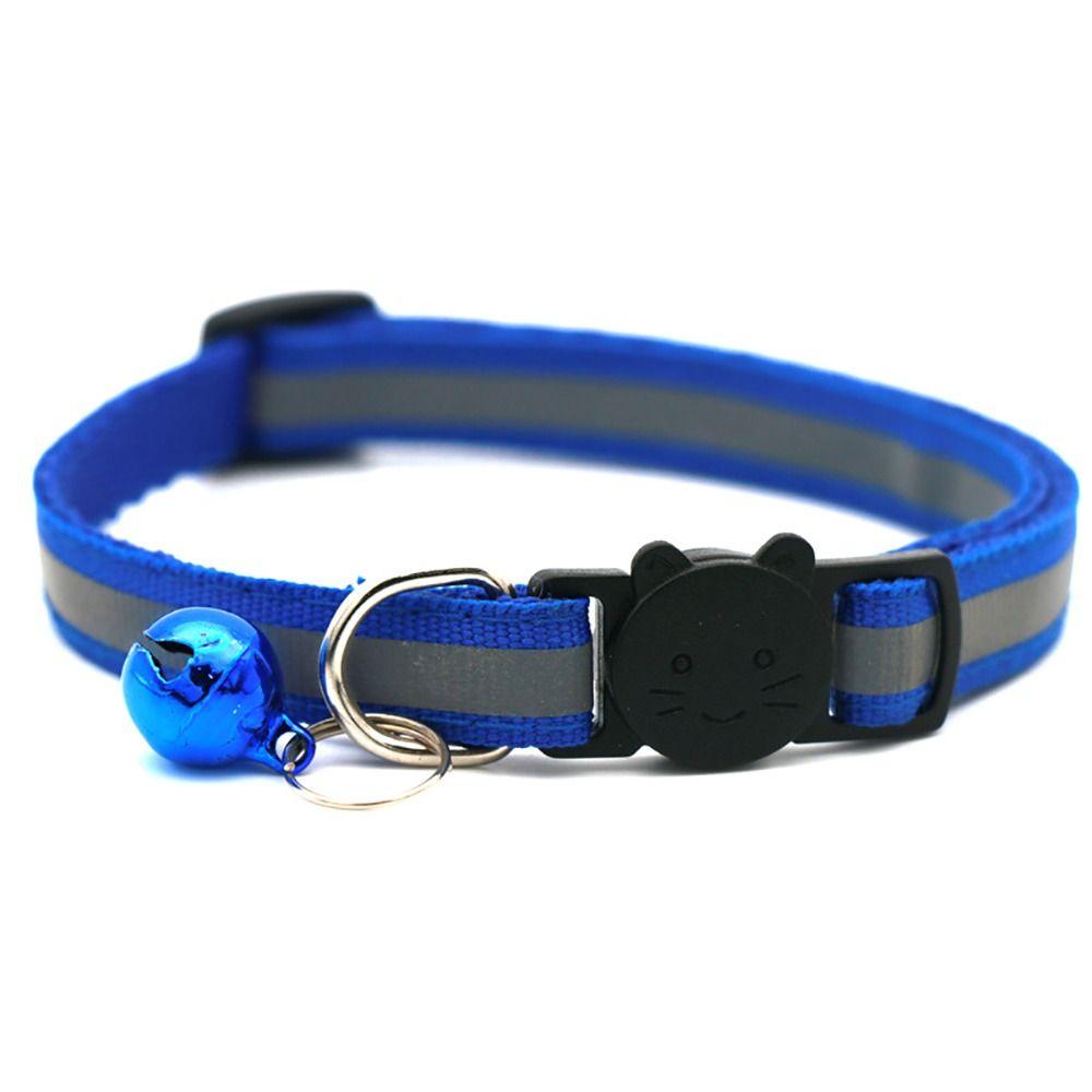 Adjustable Pets Collar with Bell Reflective Collar Trendy Cat Collar  Kitten Puppy