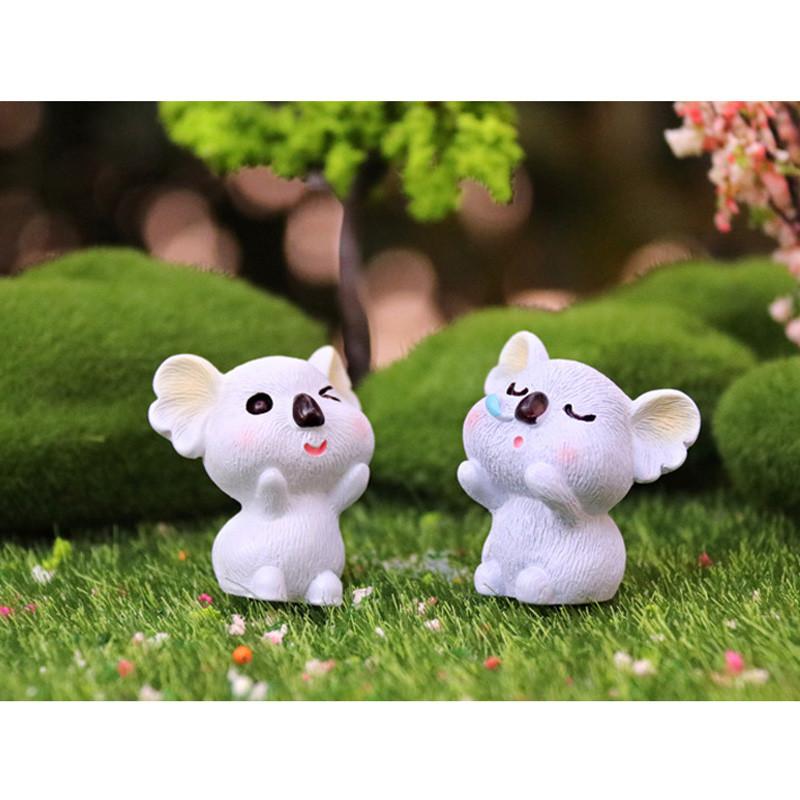 Cute Resin Koala Decoration Adorable Micro Landscape Garden Diy Crystal Ball Accessory