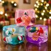Cubic Shape Maltose Fidget Toys Christmas Theme Anti-stress Sensory Toy  for Kids Adults
