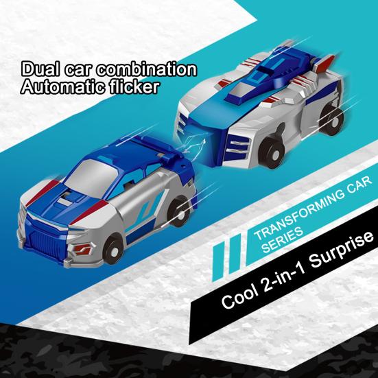 2Pcs/Set Transformable Flying Dragon Toy Collision Deformation Mini Car Educational Transforming Mechanical