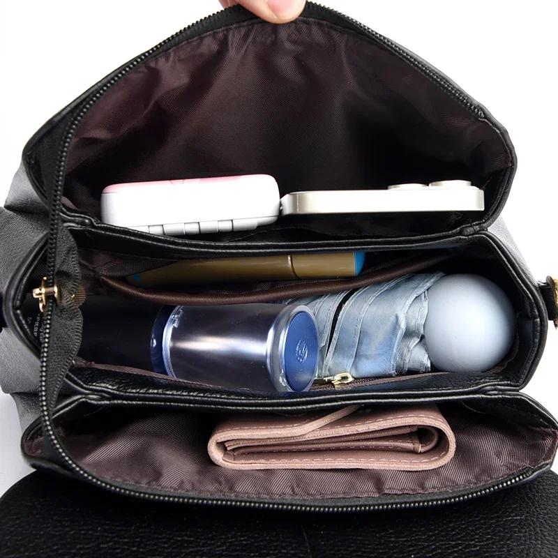 Мягкая сумка через плечо из натуральной кожи для женщин, роскошная высококачественная дизайнерская сумка-мессенджер