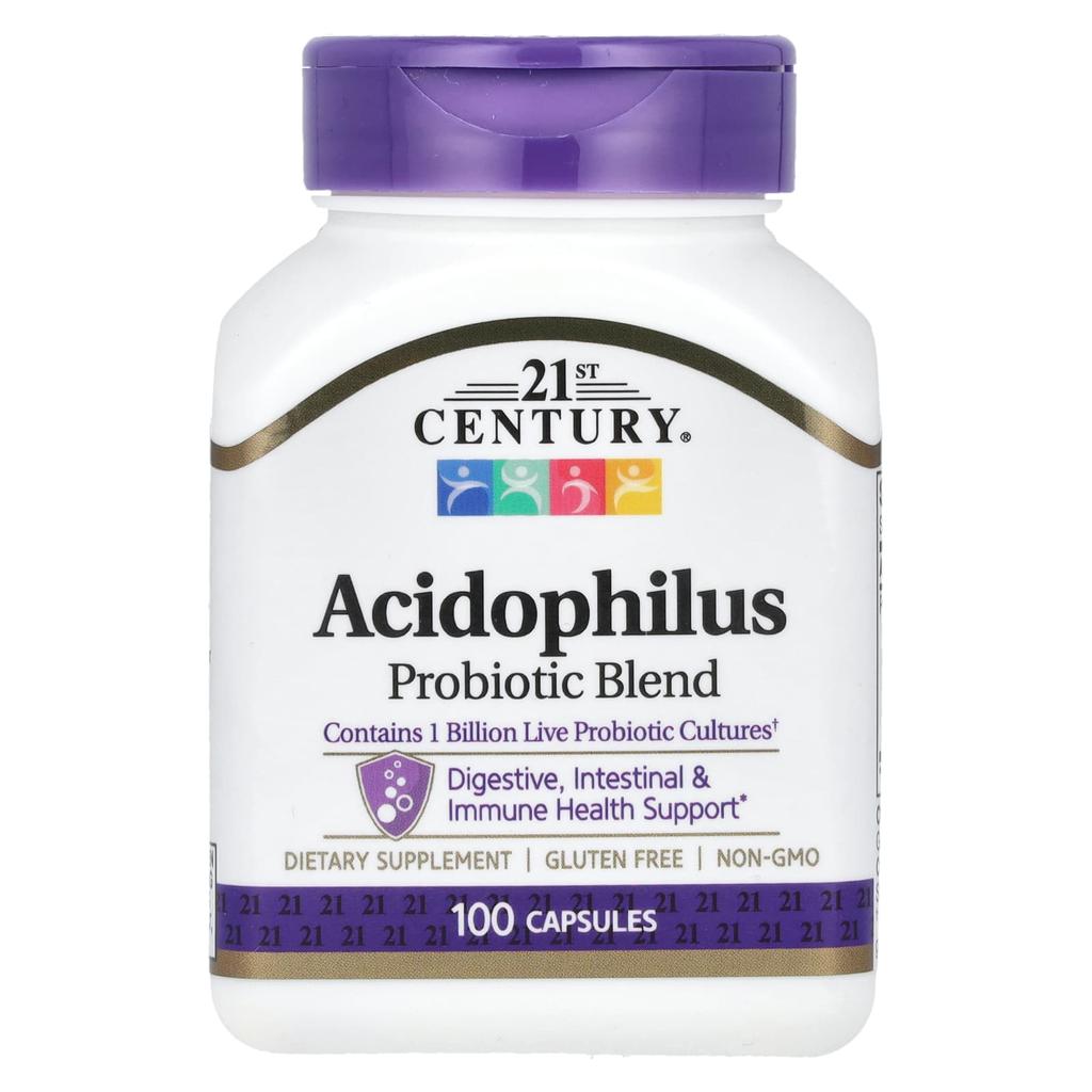 21st Century Acidophilus Probiotic Blend, 100 Capsules