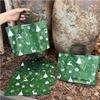 50pcs Christmas Gift Bags Green Christmas Tree Tote Bag Children's Gift Bags Plastic Candy Cookie Bag Christmas Party Decoration