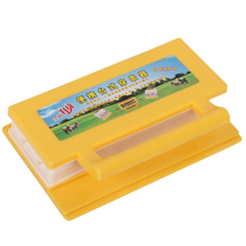 New Double Row BBQ Meat Skewer Machine Multifunctional Reusable Plastic BBQ Skewer Maker Kebab Tool Kitchen Accessories Camping