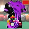 Funny Billiards 3D Printed Summer Fashion Simple Men's And Women's Casual Sports Daily New Round Neck Short Sleeve T-shirt Tops