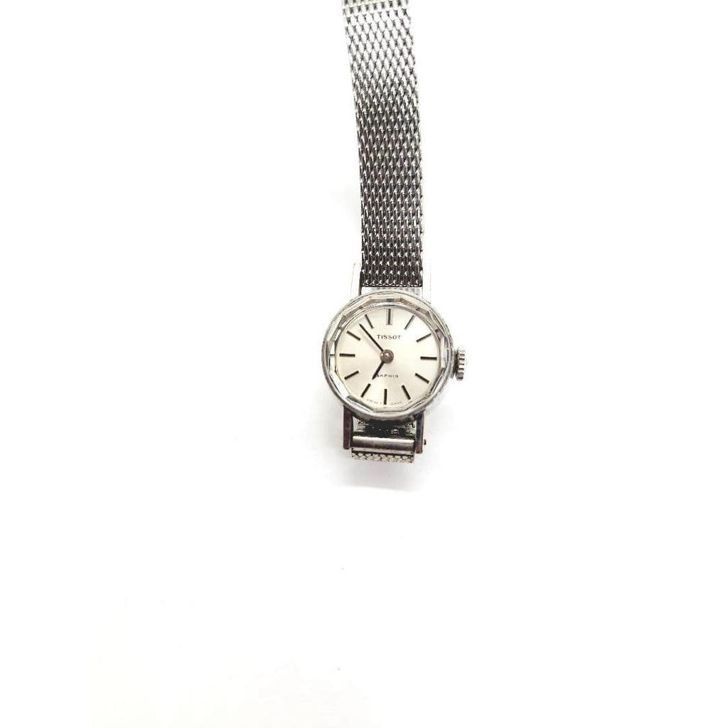 Б/у Tissot сапфировое стекло с огранкой винтаж ручной завод рабочий хорошее состояние