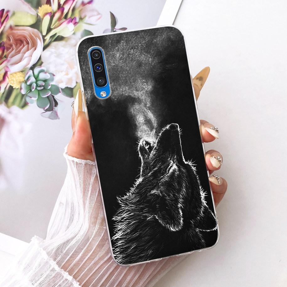 Case For Samsung Galaxy A70 A50 A70S A50S A30S Cover SM-A307F SM-A505F SM-A507F SM-A705F Cool Dragon Lion Cat Cartoon Soft Shell