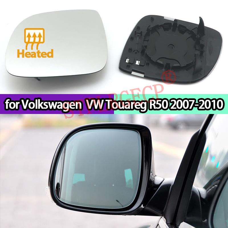 Для Volkswagen VW Touareg R50 2007-2010 Левое Правое Боковое Зеркало Двери Стекло С Подогревом Прозрачное Зеркало Заднего Вида LH RH