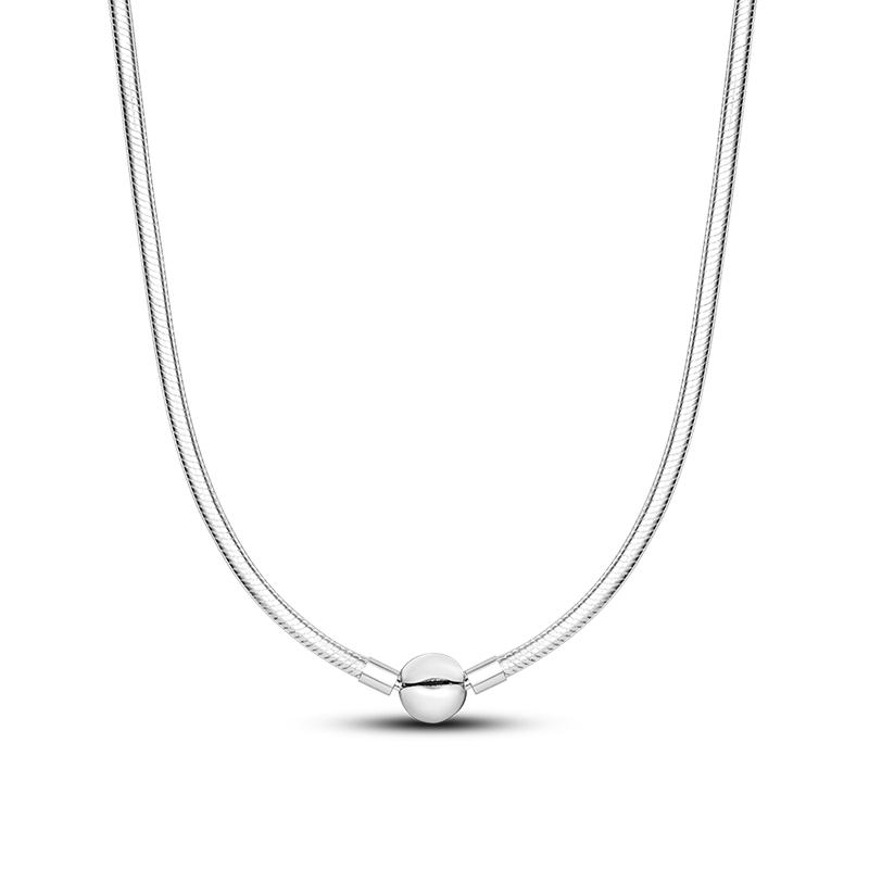 2022 Original 925 Sterling Silver Necklace Fit Original Charm Fashion Infinity Knot 50CM for Women Jewelry Gift