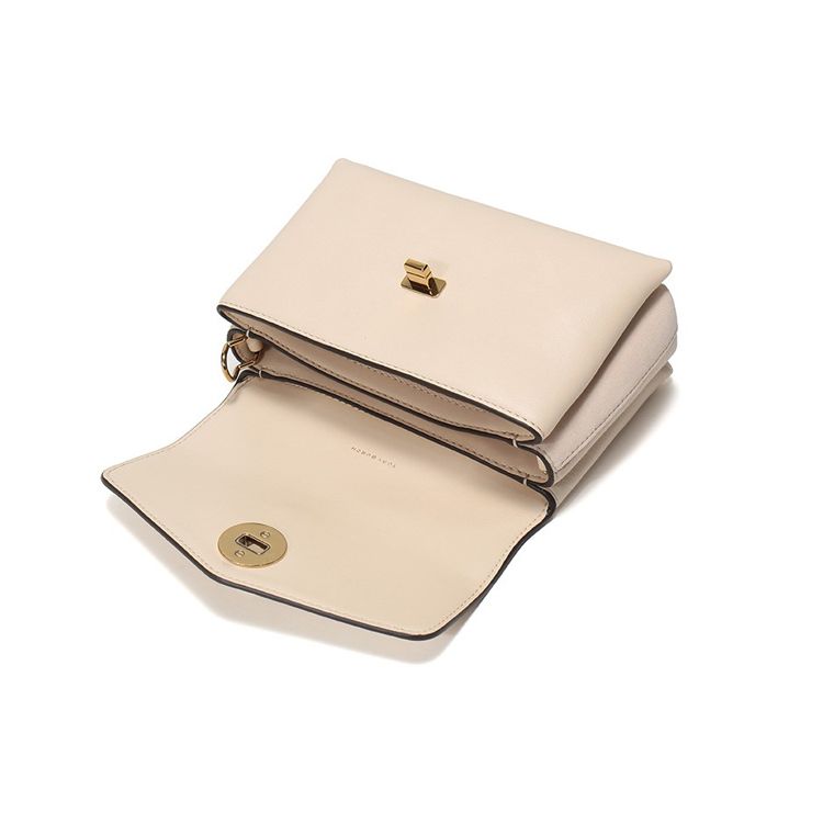 Tory Burch Kira Flap Leather Chain Crossbody Shoulder Bag Women bags Cream 55346-122