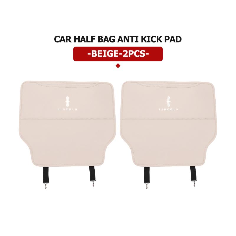 Car Seat Back Anti Kick Cover Pad Anti-dirty Protector Mat For Lincoln Mondeo MKC MKZ MKX MKT Aviator Navigator swtt5