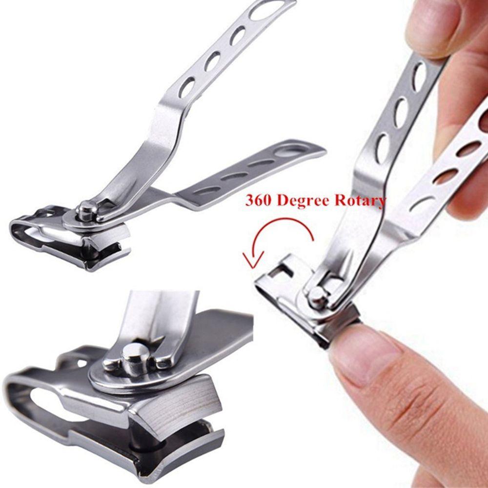 Rotating Head Manicure Pedicure Tool Trimmer Toe Finger Nail Clipper Fingernail Toenail Cutter