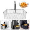 Yousheng Square Air Fryer Basket for COSORI 5.8QT/for Instant Vortex 6QT Stainless Steel Replacement Basket with Handle Dishwasher Safe Cooking Rack