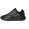 OZWAVE SURGE Slip Resistant Abrasion Resistant Low Top Chunky Sneakers Unisex Black Silver Sneakers JR3184