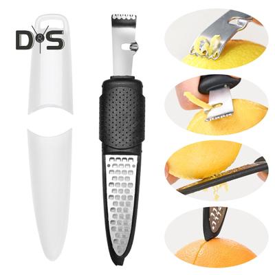 Терка для лимона, измельчитель цедры для цитрусовых, инструмент с легкой нескользящей ручкой, сыр и имбирь для домашней кухни