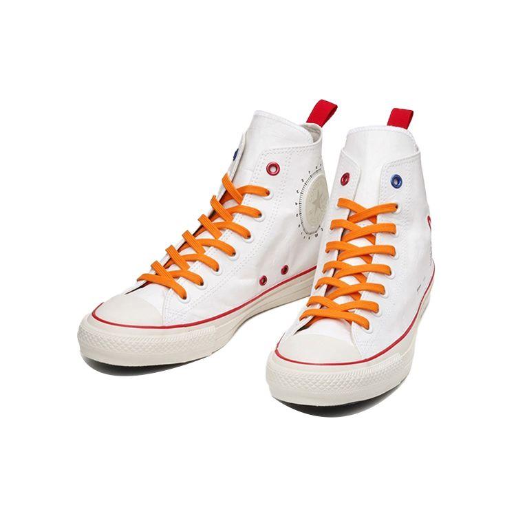 Converse NASA X Chuck Taylor All Star 100 High Top Canvas Sneakers Unisex Sneakers White Orange Red 31303591