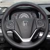 Для Honda CR-V CRV 2012 2013 2014 2015 2016 Черная нескользящая кожаная накладка на руль автомобиля, сшитая вручную