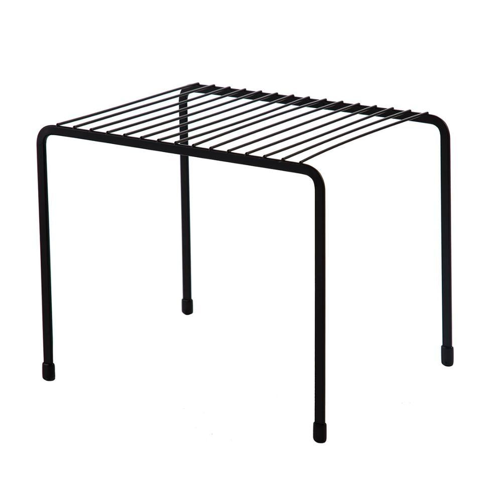 Multifunctional Iron Storage Rack Closet Shelf Drainage Rack for Dinner Plates Spice Jars Holder Kitchen Organizer