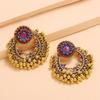 Индийские серьги Jhumka для женщин и девочек, бусины Pendientes, винтажные/висячие серьги, ювелирные изделия, золотой цвет, кольчики, жемчуг в стиле бохо, эстетика