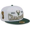 Casquette - New Era - 59Fifty - NBA CHAMPIONS Milwaukee Bucks - Blanc - Homme - Sportswear