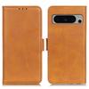 For Google Pixel 8 Pro Protective Wallet Case Cowhide Texture Leather Stand Shockproof Phone Cover