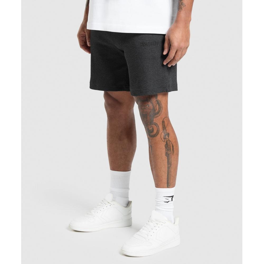 Gymshark Вафельные шорты черные A1b4t Bc8x