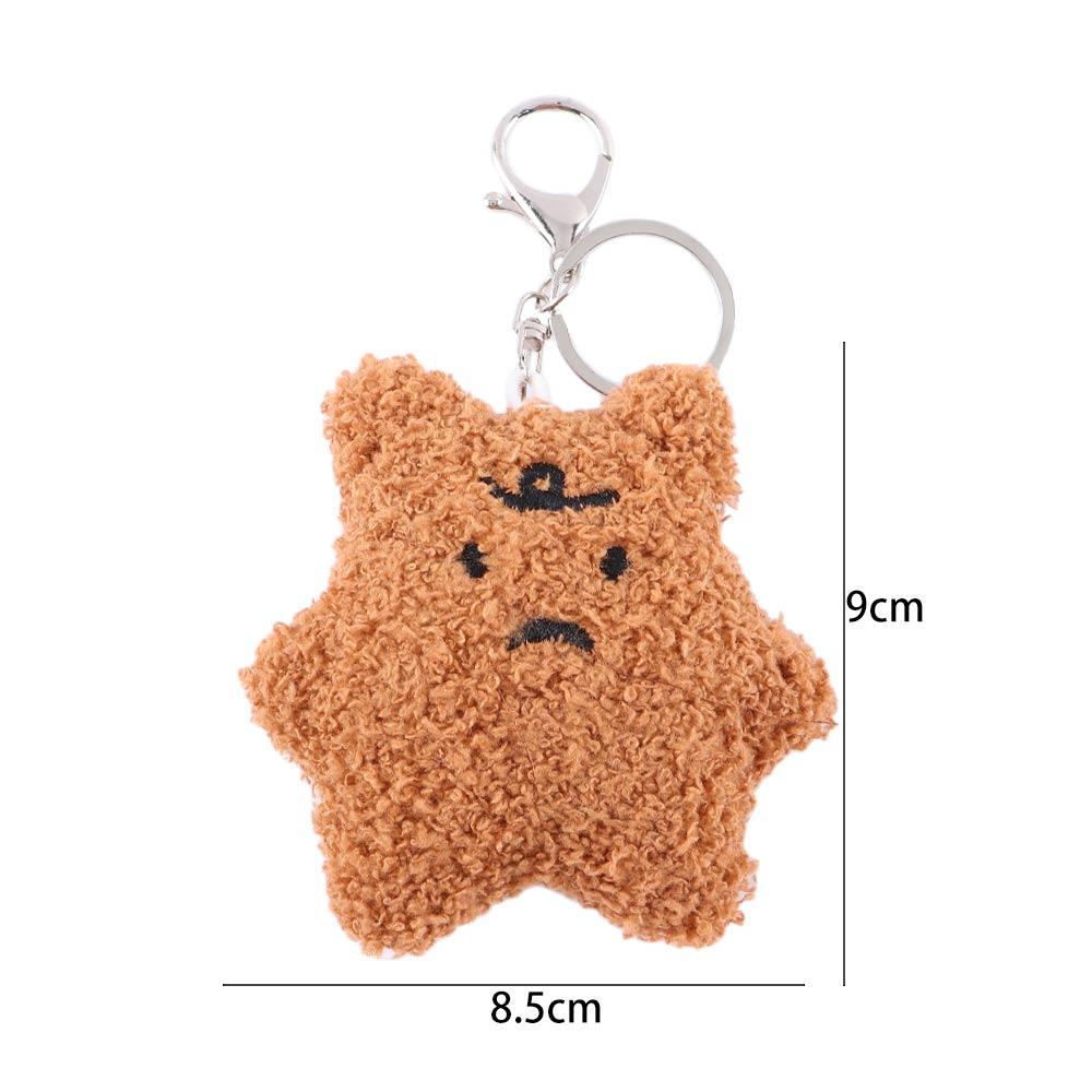Keychain Dolls Toy Doll Plush Doll Plush Keychain Car Key Ring Frustrated Bear Plush Keyring