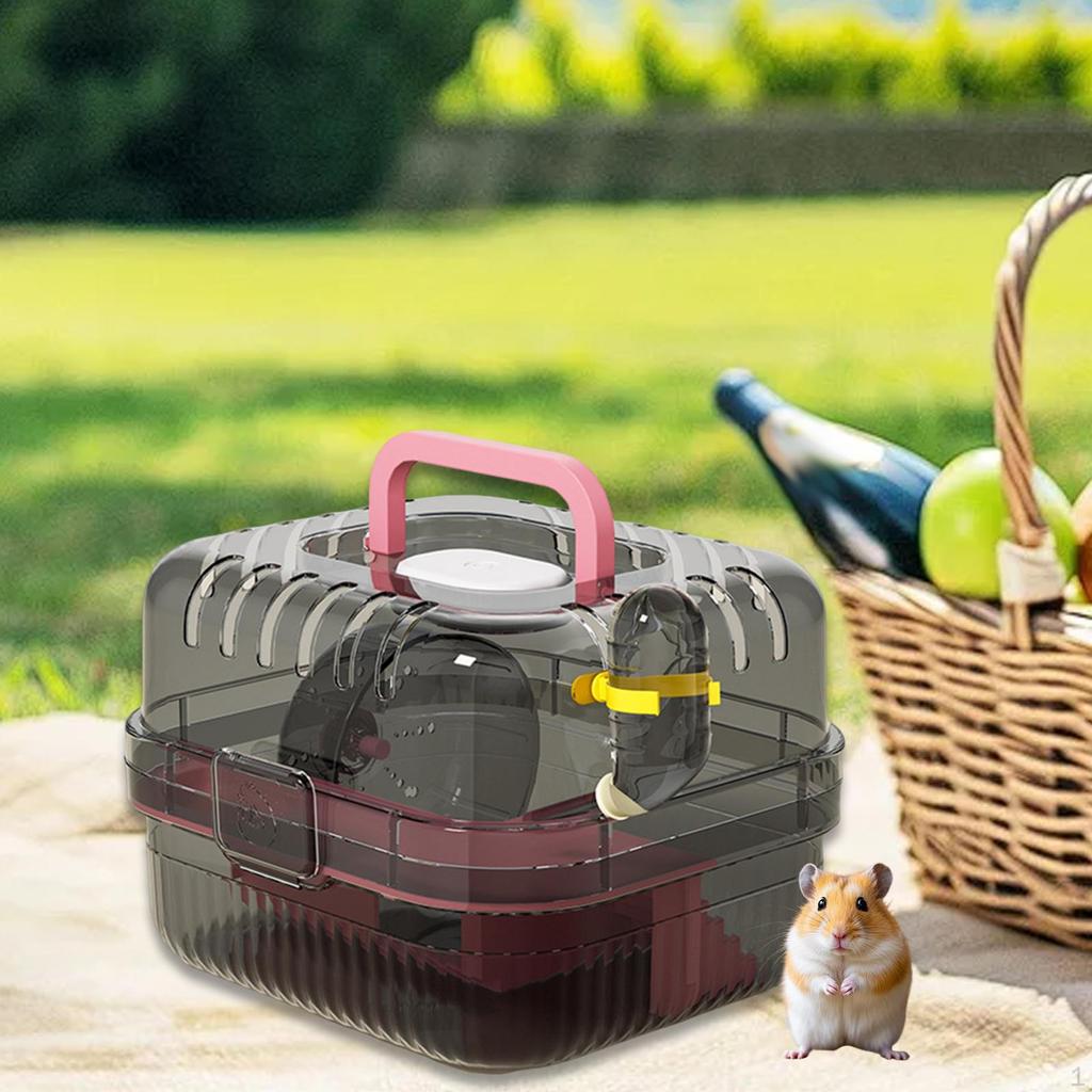 Клетка для хомяка Среда обитания Легкий Зоотовары Прозрачный Переноска для путешествий для мелких животных