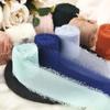 New 3/2/1Roll Handmade Frayed Edged Satin Chiffon Silk Ribbon For Wedding Wrapping Bouquets Birthday Party Decorations Gifts 5m