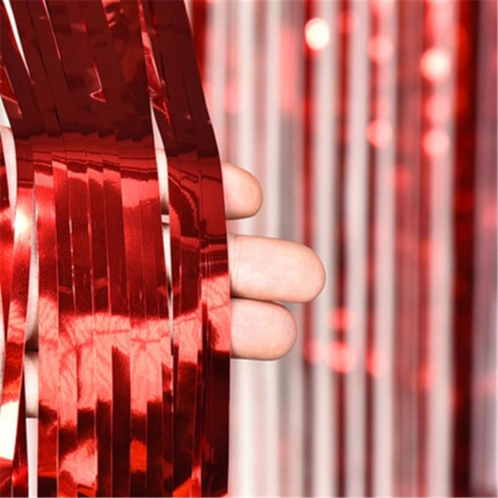 Блестящий занавес из мишуры 1×2 метра