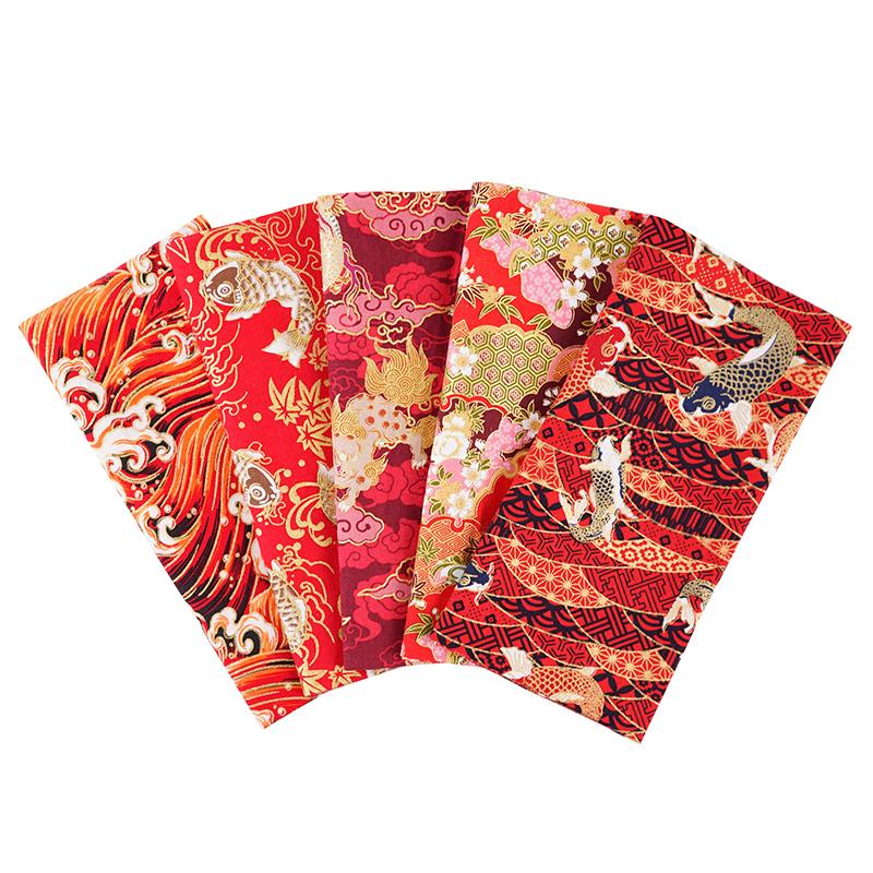 5 шт. швейные принадлежности для самостоятельного шитья аксессуары ручной работы пэчворк материал цветочный узор ткань