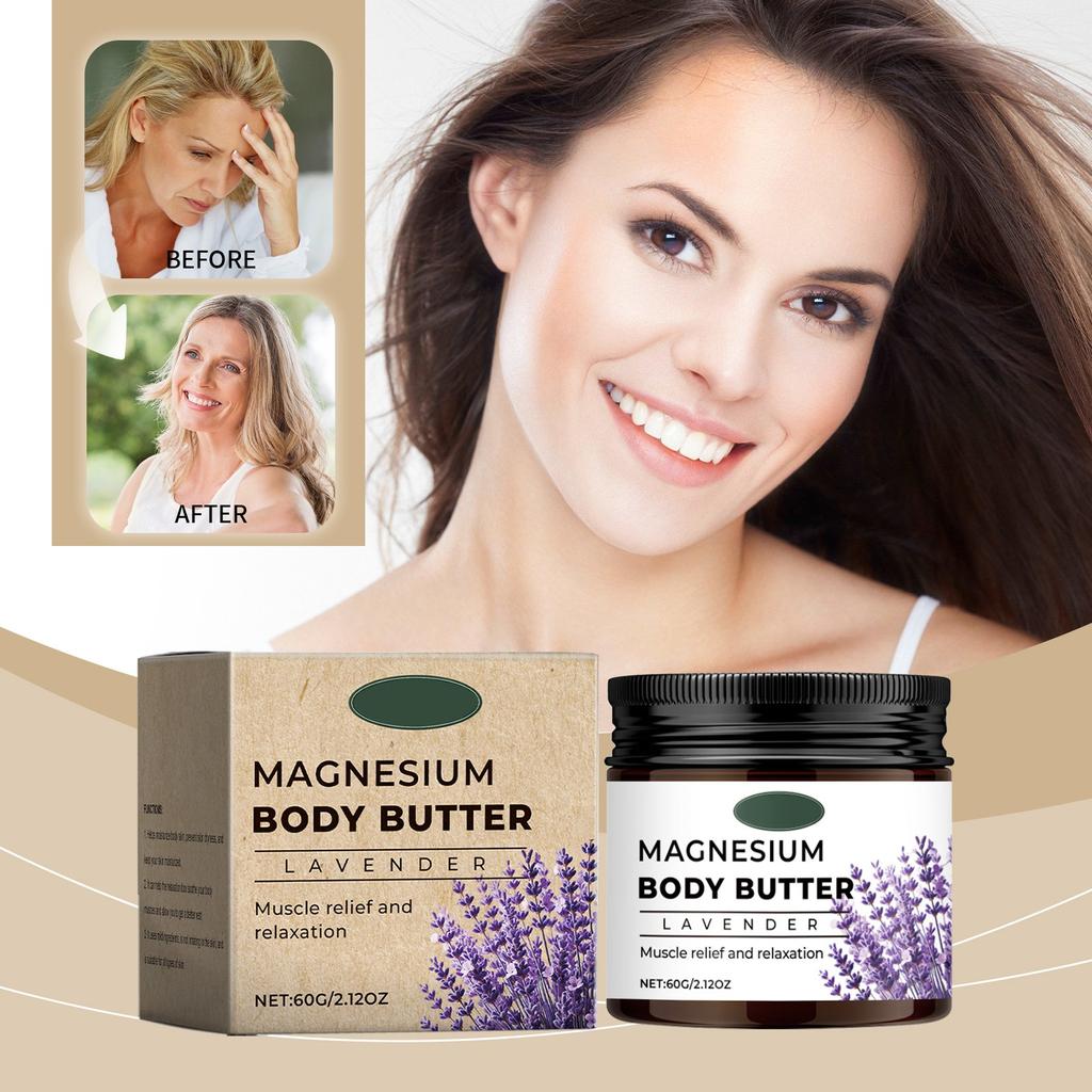 Масло для тела с магнием и лавандой Бальзам для тела с магнием Крем для ухода за телом с лавандой Успокаивающий крем Средства для сна