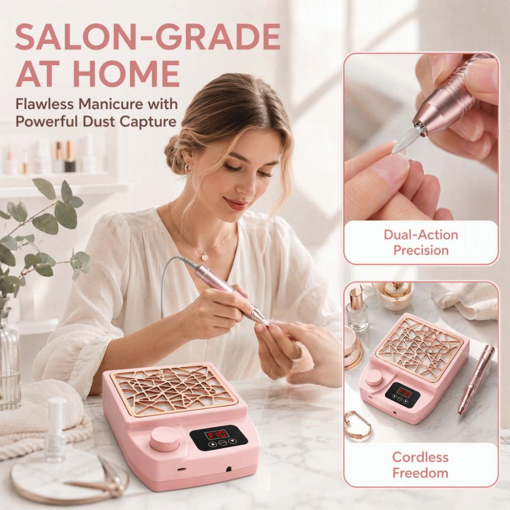Dust-Proof Nail Vacuum Cleaner Mini Nail Dust Machine Nail Tool Nail Dust Collector Home