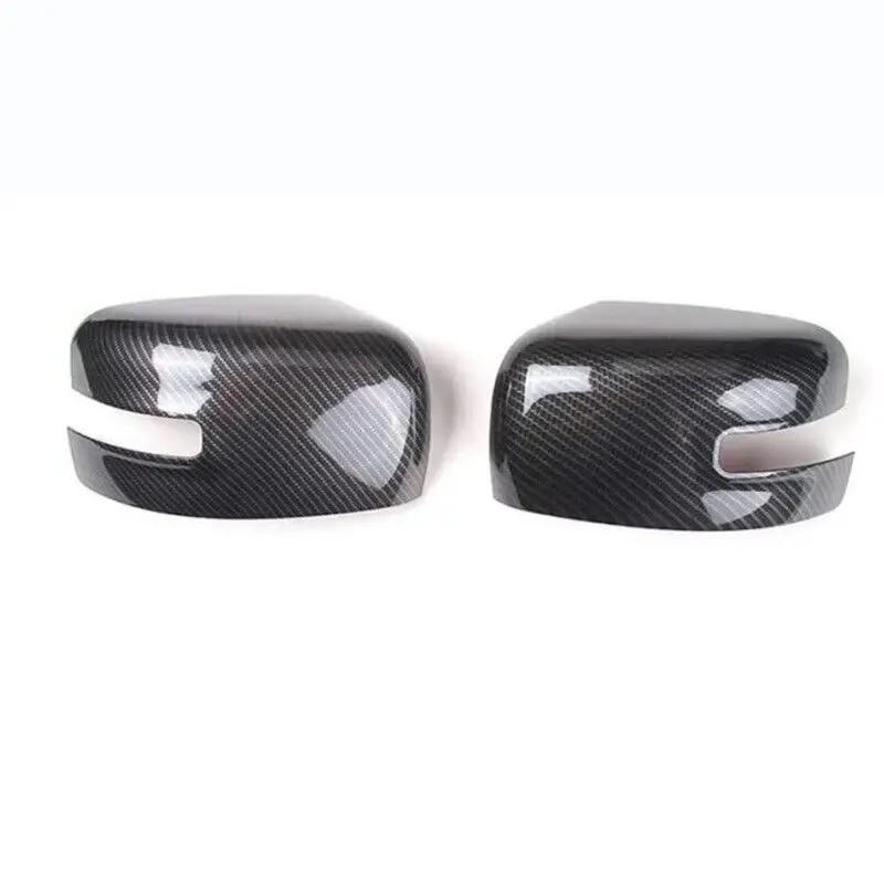 For Jeep Renegade 2016- Car Sticker Rearview Side Mirror Cover Wing Cap Exterior Door Rear View Case Trim Carbon Fiber Look