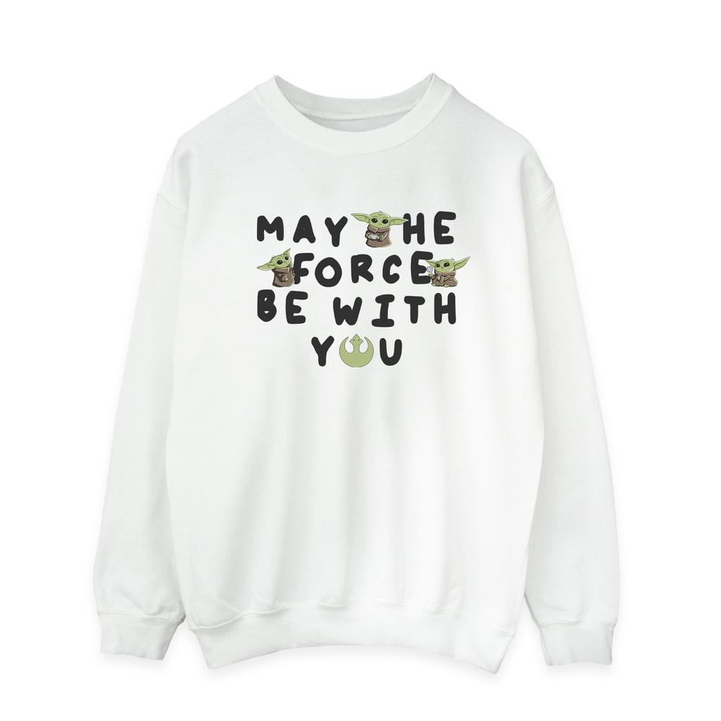Star Wars Mens The Mandalorian Grogu May The Force Be With You Sweatshirt