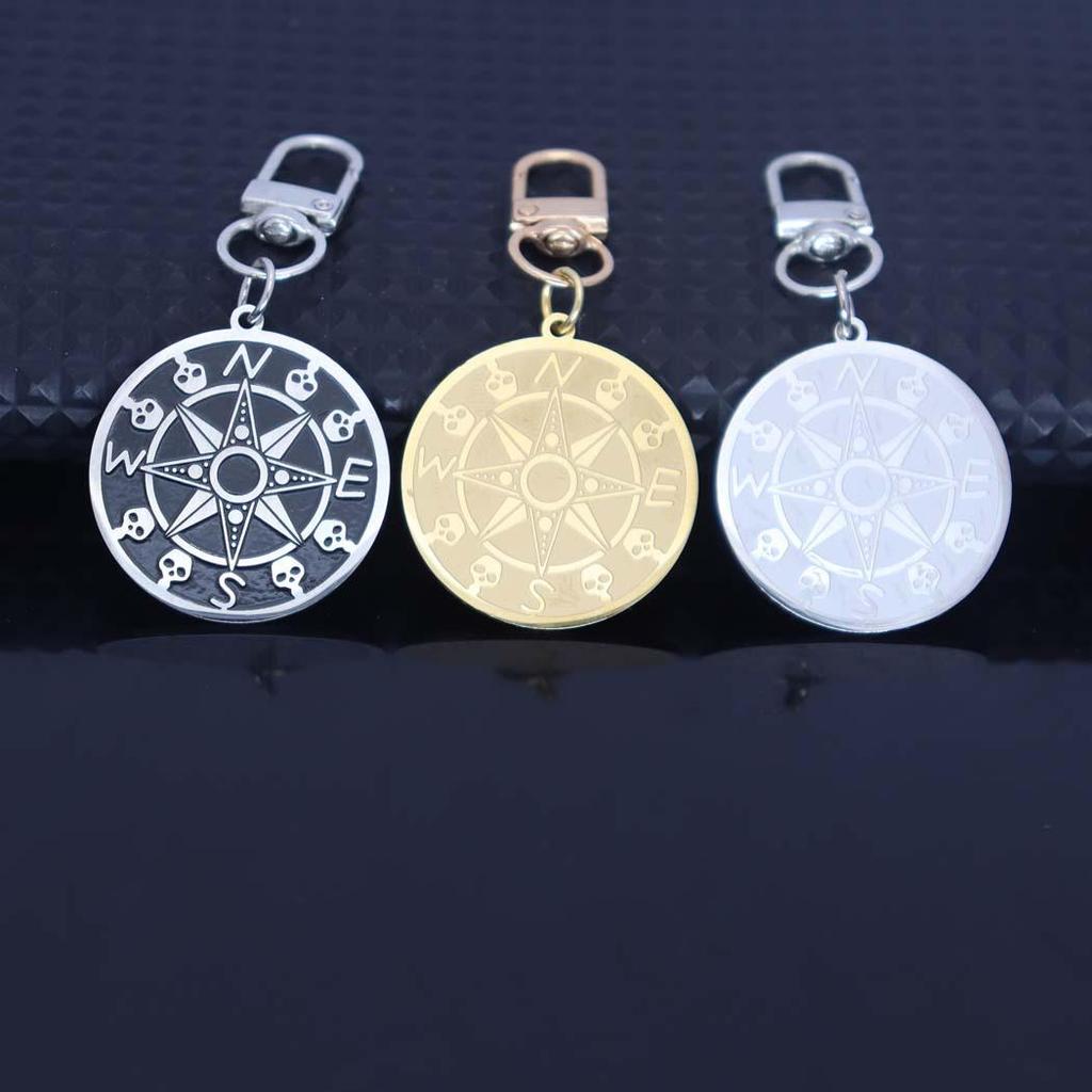 Seven-Star Alchemy Amulet Keychain with Rune Diagram Pendant for Men and Women