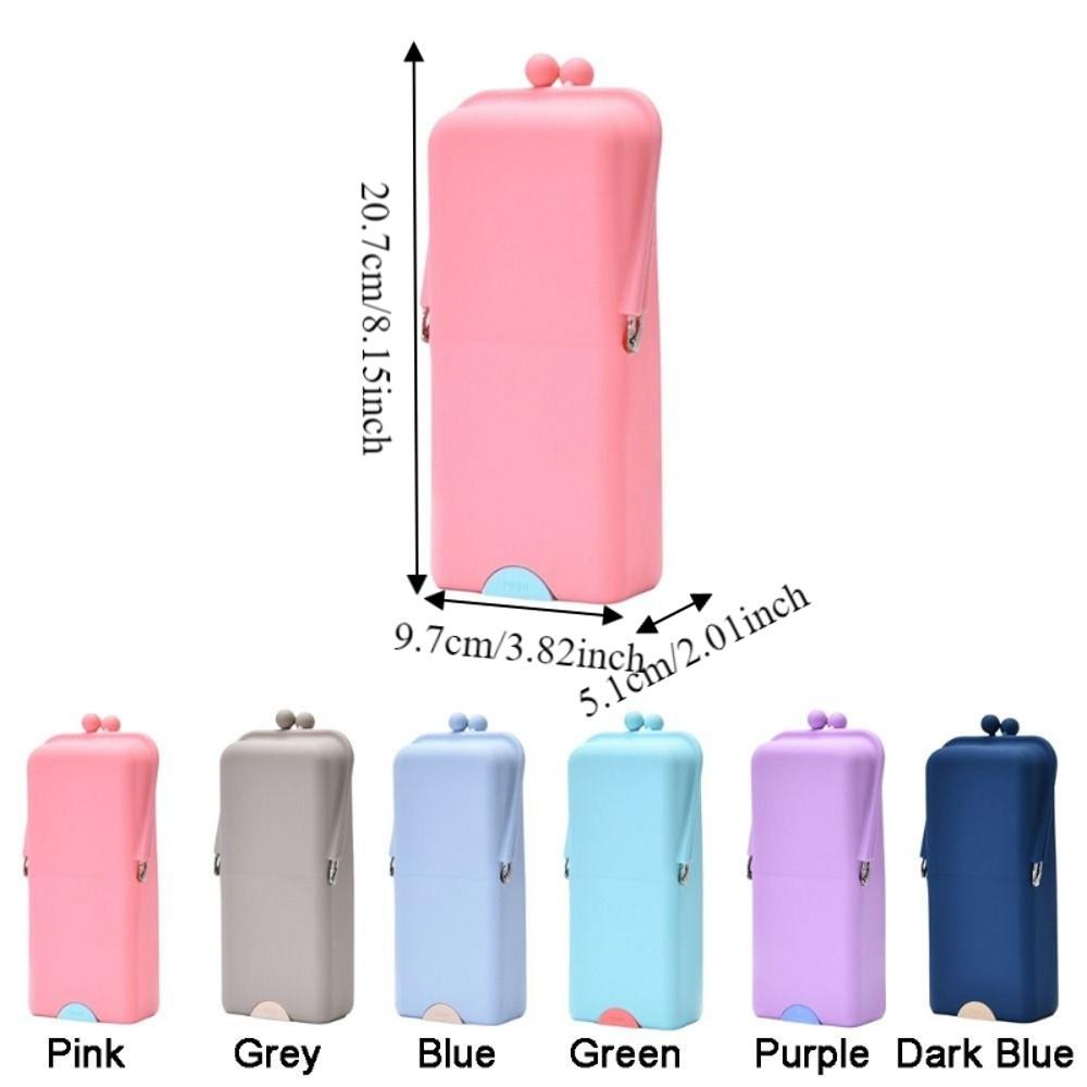 Vertical Makeup Brush Storage Bag Silicone Makeup Brush Holder Makeup Organizer  Cosmetic Tool