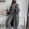 Autumn Winter Women's Long Cardigan Spring Knitted Loose V-neck Elegant Sweet Outerwear Ladies Sweater Coat Soft Jacket