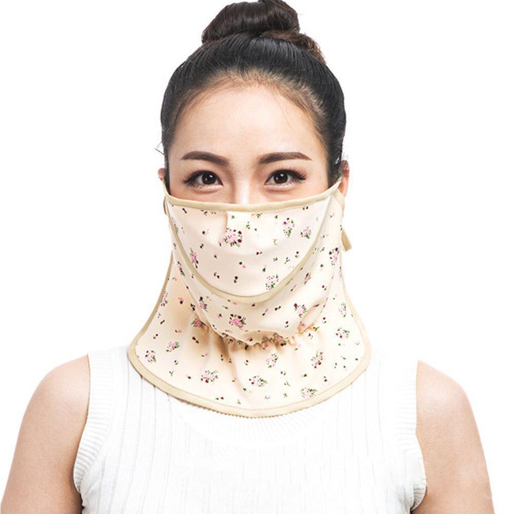 Outdoor Face Gini Sunscreen Face Veil Anti-UV Driving Face Shield Veil  Summer