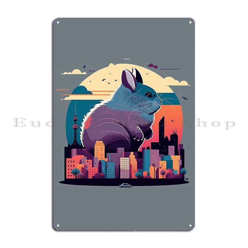Got Dust Funny Chinchilla Metal Sign Cinema Kitchen Wall Cave Kitchen Design Chinchilla Tin Sign Poster