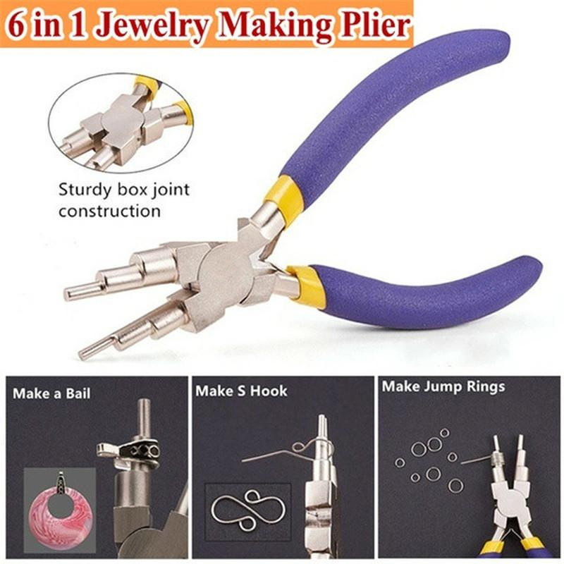 1PC 6-in-1 Making Pliers DIY Jewelry Making Pliers Tweezers Tool Needle Spoon Tool Set for Silicone Resin Mold Jewelry Making